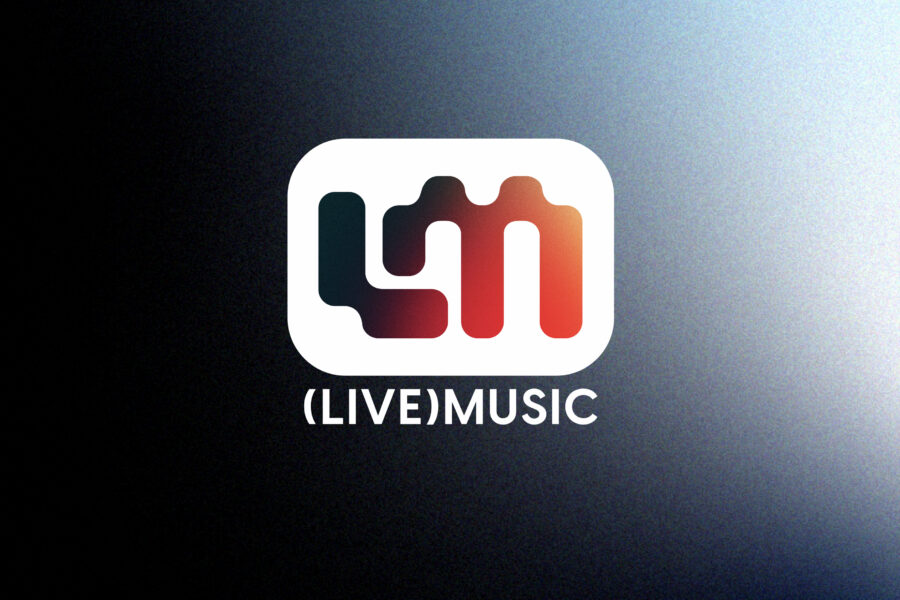 Mockup of LiveMusic logo designed by Streamlined Media & Communications